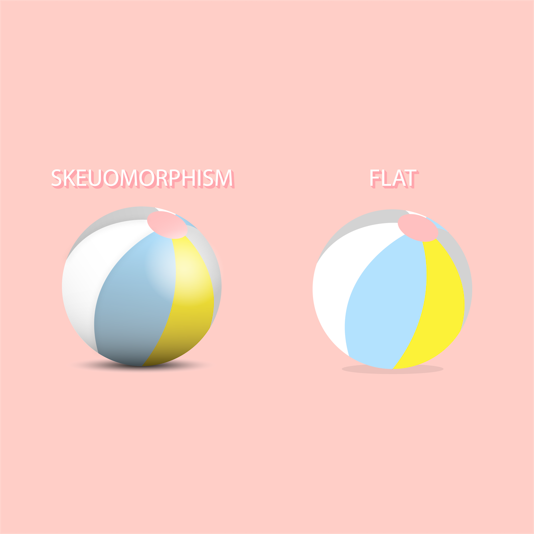 Flat vs Skeuomorphism